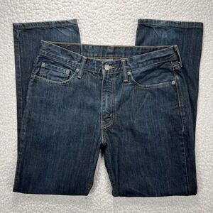 Levi's 514 Slim Straight Men's Jeans 33x30 (Actual 32x29) Dark Blue Streetwear